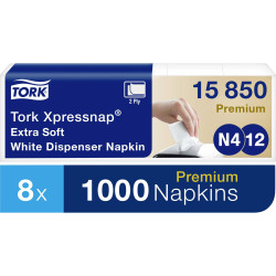 Tork 15850 Xpressnap Napkin 2-Ply Extra Soft Reduces Usage by 25