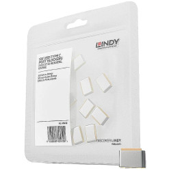 LINDY 40440 USB-C Socket Lock Set Orange No Keys For Pc &amp; Laptop Security