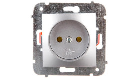 Carla Gniazdo Pojedyncze B/U Srebrne 1731-16