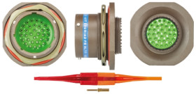 Złącze 32-pinowe Żeński Souriau Sunbank by Eaton Męski Montaż na panelu MIL-DTL-38999 rozmiar 19