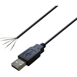 BKL 10080109 USB 2.0 A Connector Open End Plug Straight 1pc