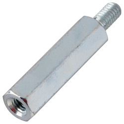 PB Fastener S45530X20 Zinc Plated Steel M/F Spacers M3 x 20mm Pack Of 10