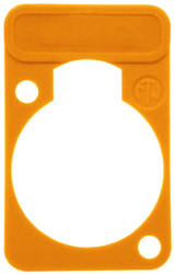 Marking plate, orange for XLR panel socket, DSS-ORANGE