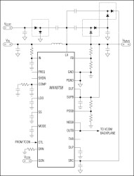 Step-Up Regulator with Switch Control and Operational Amplifier for TFT LCD