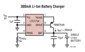 Lithium-Ion Linear Battery Charger in ThinSOT