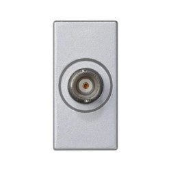 Simon Connect Płytka K45/2 złącza BNC 225x45mm + wkład aluminium K102D/8