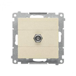 Simon 55 Gniazdo antenowe typu F” pojedyncze (moduł). Do instalacji indywidualnych Szampański mat TASF1.01/144