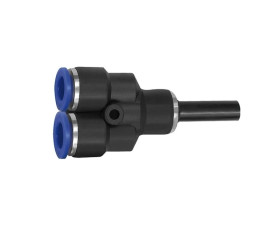 Trójnik pneumatyczny redukcyjny wtykowy typu Y wtyk 10 mm pod wąż fi 8 mm, tworzywo sztuczne