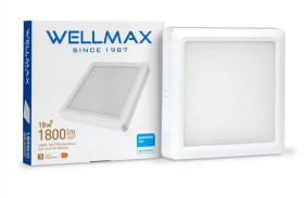 Oprawa downlight natynkowa kwadratowa 18W 1800lm 100lm/W Neutralna 4000K IP40 / GOL1DLSMSN18