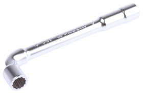 Zestaw kluczy nastawnych dwustronnych rurowych, mat. łopatki: Stal chromowo-wanadowa, dł. całkowita: 114 mm, końcówka: