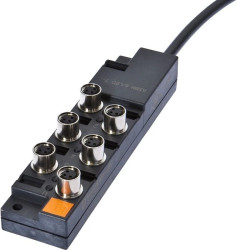 Rozdzielacz, 26x122x30mm, 10-30VDC, 6x M8 3-PIN, VK001031