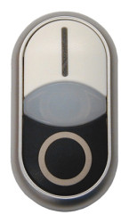 Przycisk, Ø 54.7mm, IP66, kolor: Czarny, biały, Eaton, RMQ Titan M22