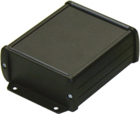 Aluminum Profile enclosure, (L x W x H) 100 x 60 x 31 mm, black, TEKAM-12.9