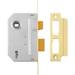 Yale Locks PM246 Internal 2 Lever Mortice Sashlock Polished Brass 67mm 2.5in