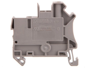 Złączka szynowa 2-przewodowa 4mm2 śrubowa/wtykowa szara UT 4/ 1P 3045583 /50szt./