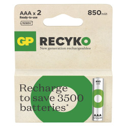 2 x akumulatorki AAA / R03 Ni-MH GP ReCyko 850mAh