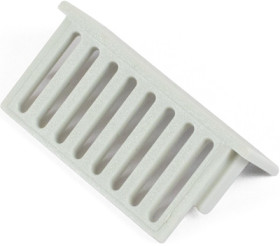 Cover, with ventilation, PC, (L x W x H) 52 x 16 x 10 mm, gray, for DIN rail enclosure, 1597DINCOV13GY