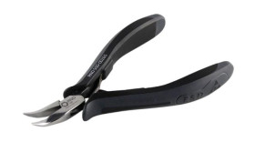 Szczypce Szczypce z zagiętymi końcówkami RND długość szczęk: 20mm długość całkowita: 130 mm Chromowo-wanadowy