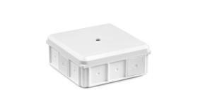 Puszka Naścienna 90X37x90mm Ip55 Z Dławnicami Z Wkrętem Biała Nsw90x90 35418706