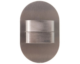 Oprawa przyschodowa DUO RUEDA Short LED Light 10 V DC 1,6 W IP 66 6500 K szlif Inox