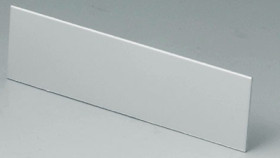 Front plate, ABS, (W x H) 81.9 x 26.6 mm, light gray, A9109111