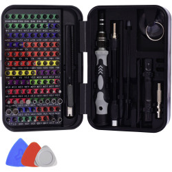 Quadrios 22T020 Screwdriver Set Precision Engineering CrV Steel Bits 108-Piece