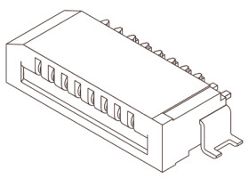 Złącze FPC 5-pinowe 1mm Montaż powierzchniowy Żeński Molex