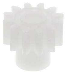 Koło zębate walcowe, moduł: 1, l.zębów: 12, śr. piasty: 8mm, śr. otworu: 4mm, POM