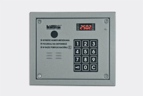 Cyfrowy Panel audio z czytnikiem kluczy RFID breloków i kart 125kHz CP-2503R srebrny