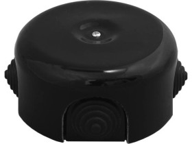 Puszka instalacyjna natynkowa Retro ceramic, czarna