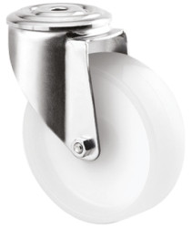 Koło samonastawne średnica kabla 80mm Trzpień Tente 150kg wysokość całkowita 108mm