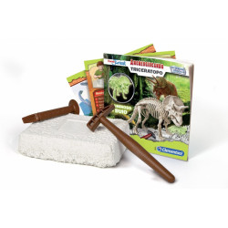 Naukowa zabawa - Skamieniałości Triceratops fluorescencyjny, Clementoni