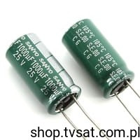Elektrolit 1000uF 25V 105'C 20x10 CG1000uF-25V SANYO