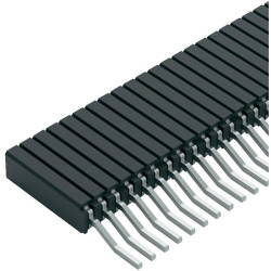 Fischer BLM 3 SMD 20 Z Fork Contact Female Header 1x20 Horizontal 1.27 Pitch Tin