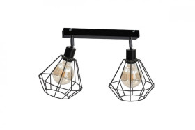 Spot loftowy 2xE27 FOSKAL BLACK