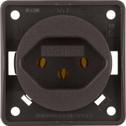 Integro Flow Gniazdo z/u /Szwajcaria/ typ 13 brązowy mat 962492501