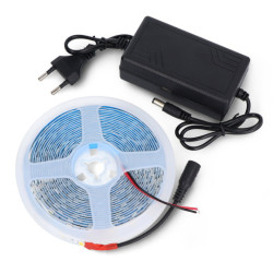 Zestaw: pasek LED SMD5050 IP20 14,4W, 60 diod/m, barwa ciepła - 5m + zasilacz 12V/5A