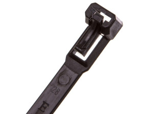 Opaska kablowa otwierana wielokrotnie 350x7,5mm czarna BMWN5354E /100szt./