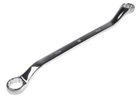 Klucz oczkowy odgięty, roz. 30 x 32 mm, dł. 462 mm, materiał: Stal chromowo-wanadowa, RS PRO