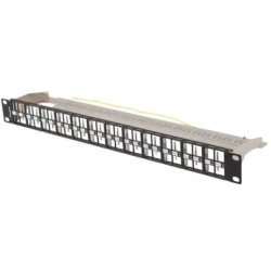 Patch panel pusty RACK 19 1U na 48 moduły keystone czarny FTP LANBERG