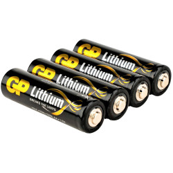 GP 15LF562C4 AA Battery 1.5V Lithium 4 Pack Extreme Conditions