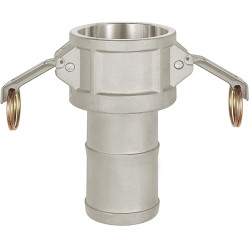 Kamlok quick coupling socket, 16 bar, aluminum, for hose, 108029