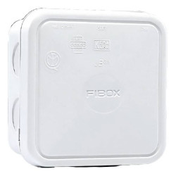 Fibox 8600671 Junction Box 90x90x49mm White IP65 Indoor/Outdoor Use