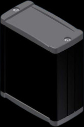 Aluminum Profile enclosure, (L x W x H) 70 x 59.9 x 30.9 mm, black (RAL 9004), IP54, TEKAL 11.29