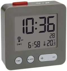 Budzik TFA Dostmann 60.2545.10, antracytowy