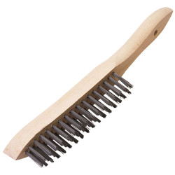 Draper Expert 31548 Heavy Duty 3 Row Wire Scratch Brush (310mm)