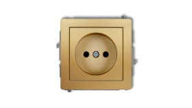 Deco Gniazdo Pojedyncze B/U Złoty 29Dgp-1P