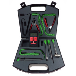 Zestaw termometru i sondy Termopara typu K liczba wejść 1 +1372°C rozdzielczość 0.1° → 1000°, skala: Stopnie Celsjusza