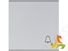 LUMINA Klawisz z symbolem "dzwonek" srebrny WL6012 HAGER