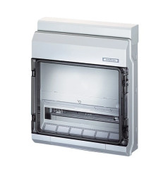 Rozdzielnica natynkowa KV IP65 1x18 modułów bez zacisków z szyną nośną 35 mm KV 9230 6100431